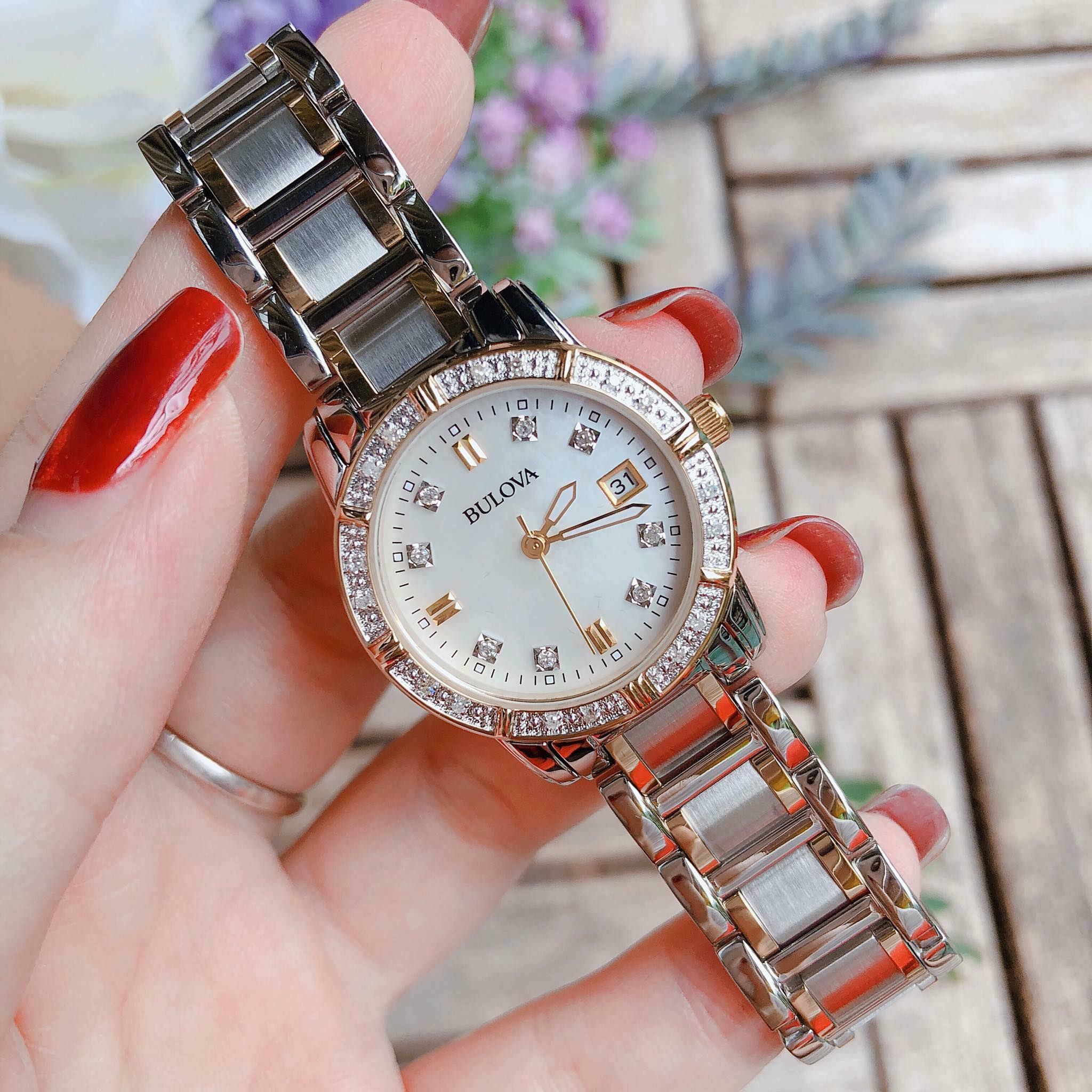 Bulova 98R107 Diamond Accented Calendar Watch ng H N ORUS.VN