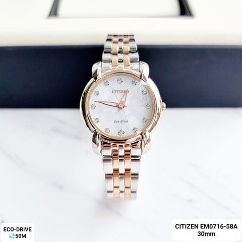  A - Citizen Eco-Drive EM0716-58A ( Nữ ) 