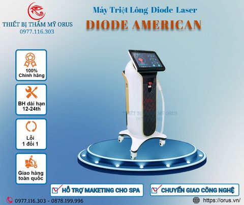  MÁY TRIỆT LÔNG DIODE AMERICAN 