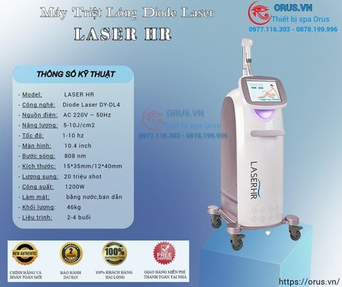  MÁY TRIỆT LÔNG DIODE LASER HR 