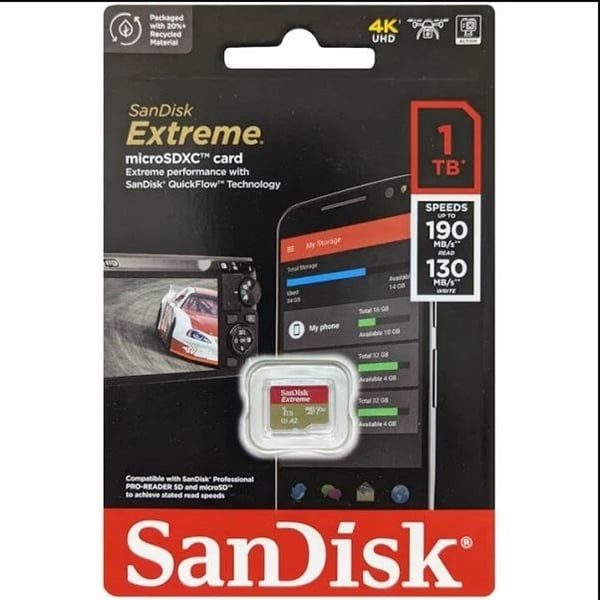Thẻ Nhớ MicroSDXC SanDisk Extreme V30 A2 1TB 190MB/s