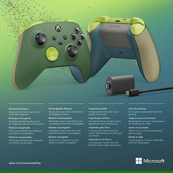 Tay Cầm Xbox Series X Controller - Remix Special Edition + Pin Sạc Cáp Type-C