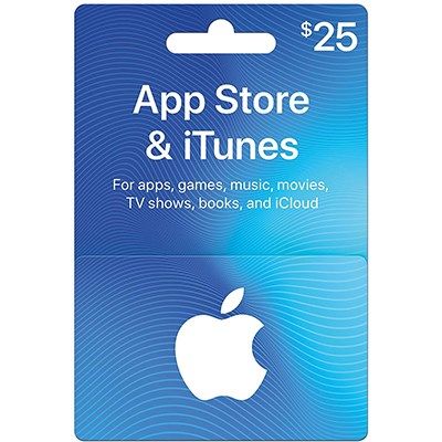 Thẻ iTunes Gift Card 25$ - US (Thẻ Cứng)