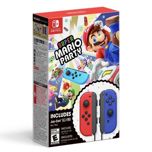 Nintendo Switch Joy-Con Super Mario Party Red & Blue (Không Kèm Code Game)