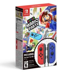 Nintendo Switch Joy-Con Super Mario Party Red & Blue (Không Kèm Code Game)