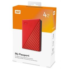 Ổ Cứng Di Động WD My Passport 4TB 2.5 inch USB 3.2 - Màu Đỏ