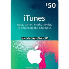 Thẻ iTunes Gift Card 50$ - US (Mã Code)