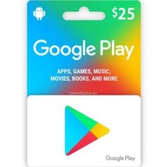 Thẻ Google Play Gift Card 25$ - US