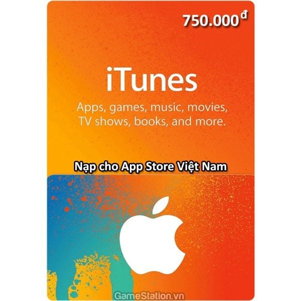 Thẻ iTunes Gift Card Việt Nam 750.000đ