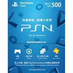 Thẻ PSN Gift Card 500 HKD - Hong Kong