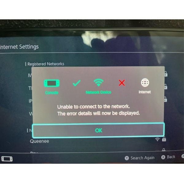 Sửa Lỗi Không Kết Nối Wifi Cho Máy Nintendo Switch