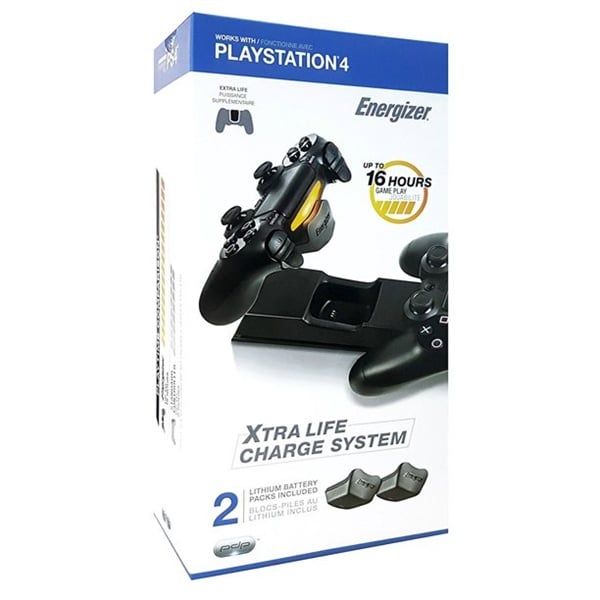 PS4 2nd - Dock sạc PDP Energizer Extra Life Charge System + 2X Battery Packs (Cũ)