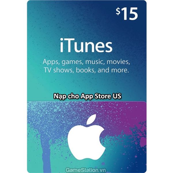 Thẻ iTunes Gift Card 15$ - US (Mã Code)