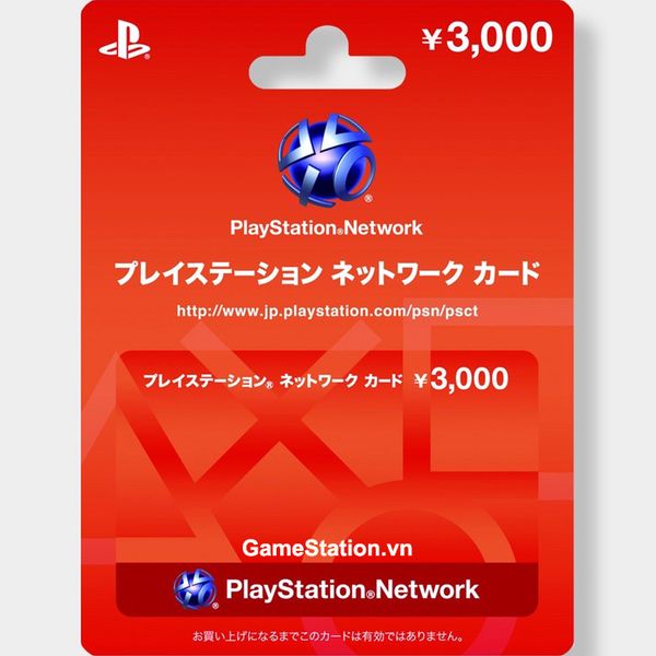 Thẻ PSN Gift Card 3000 Yen - JAPAN