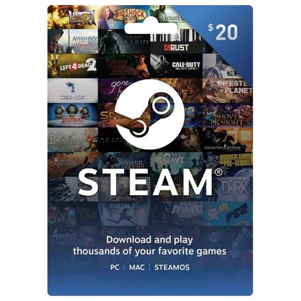 Thẻ Steam Wallet 20$ - US