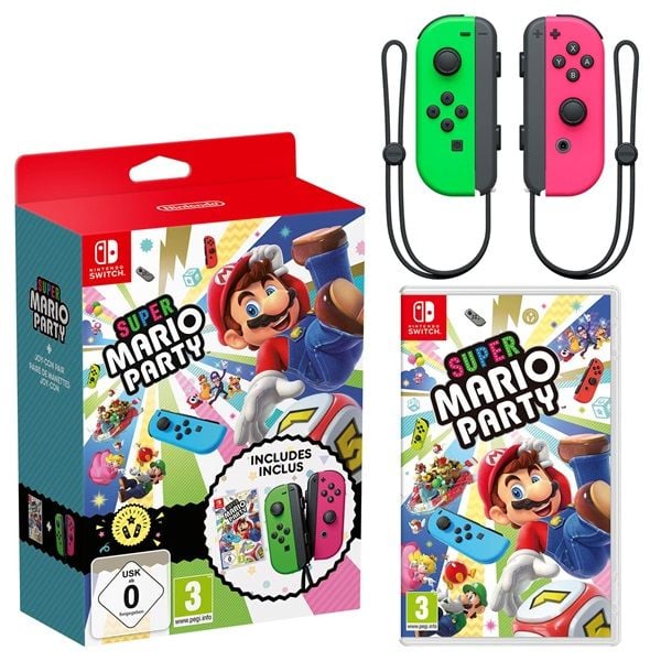 NSW - Super Mario Party + Joy Con (Neon Pink / Neon Yellow )