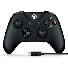 Tay cầm Xbox One S Kèm Cáp USB - Màu Đen