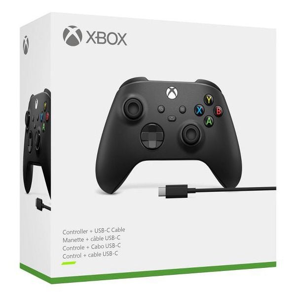 Tay Cầm Xbox Series X - Black + Dây Cáp Type USB-C