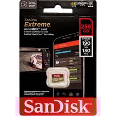 Thẻ Nhớ MicroSDXC SanDisk Extreme V30 A2 256GB 190MB/s