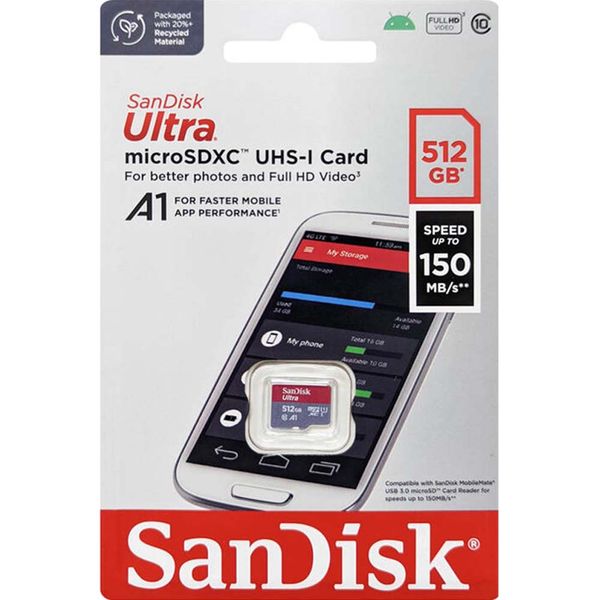 Thẻ nhớ MicroSDXC SanDisk Ultra A1 512GB 150MB/s