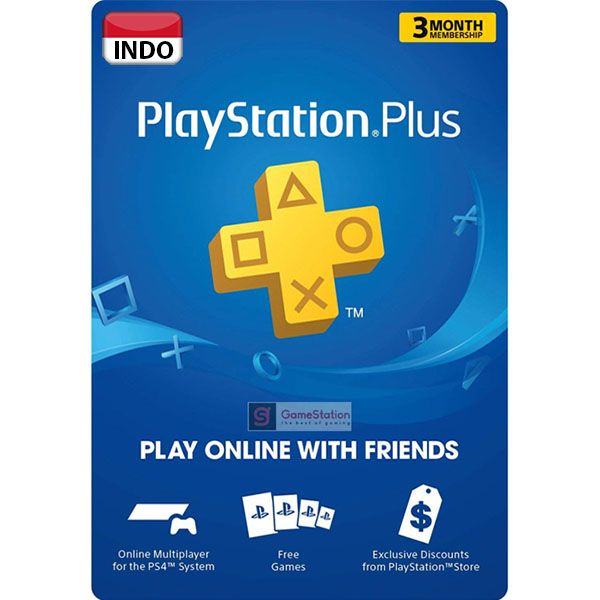 Thẻ PlayStation Plus 3 Tháng - indonesia