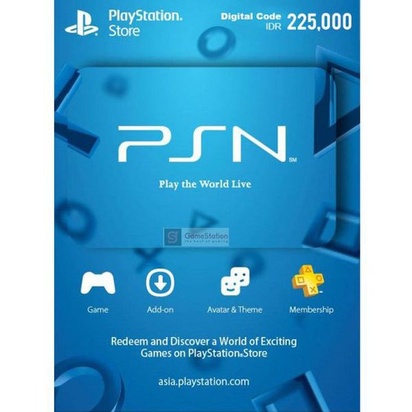 Thẻ PSN Gift Card 225,000Rp - indonesia