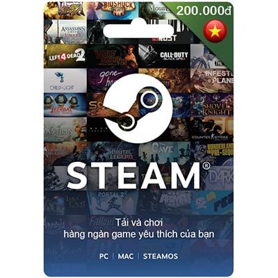 Thẻ Steam Wallet 200.000đ Việt Nam