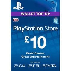 Thẻ PSN Gift Card 10 GBP - UK