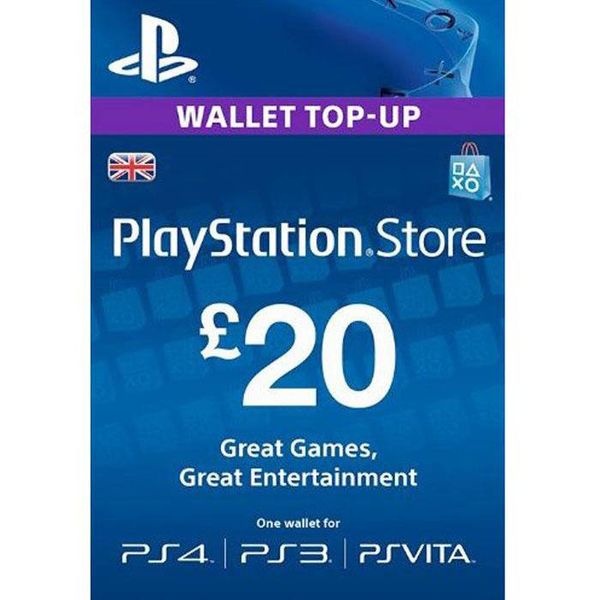 Thẻ PSN Gift Card 20 GBP - UK