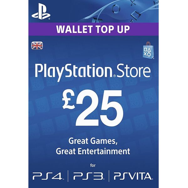 Thẻ PSN Gift Card 25 GBP - UK