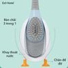 Bàn chải chà nhà vệ sinh toilet silicon đóng mở tự động vịt ngộ nghĩnh