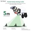 Đèn trụ cổng năng lượng mặt trời LED hình camera chống trộm