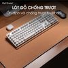 Deskpad nỉ lót gỗ chống trượt tấm lót bàn làm việc khoá viền chắc chắn