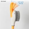 Bàn chải chà nhà vệ sinh toilet silicon đóng mở tự động vịt ngộ nghĩnh