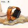 Dây da Charles Barenia cho Apple Watch size nữ (38/40/41mm) - Adapter màu bạc