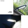 Đèn gắn tường năng lượng mặt trời cảm biến chuyển động chiếu sáng 4 chế độ (ánh sáng vàng)