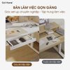 Ngăn kéo ẩn gắn dưới bàn làm việc công thái học, ngăn kéo cao cấp 40x21cm cho bàn học gọn gàng