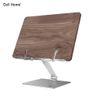 Giá đỡ đọc sách bằng nhôm mặt gỗ MDF Walnut điều chỉnh được độ cao
