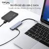 Hub chuyển đổi Type-C 5 in 1 cổng chuyển dữ liệu (1*USB-C 3.0; 1*USB-C 2.0; 1*HDMI 4K/30Hz; 1*PD 100W; 1* USB-C Data)