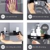 Kệ góc treo tường nhà tắm, giá đỡ để đồ nhà tắm siêu dính