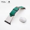 Dây da đồng hồ Apple Watch Nappa Xanh Lá Kem Series 1/2/3/4/5/6 chính hãng cao cấp