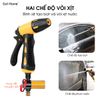 Bộ vòi tưới cây, rửa xe co giãn lò xo 10-40m vòi xịt cất gọn nhiều chế độ tưới