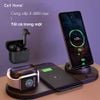 Đế sạc không dây đa năng 6 in 1, hỗ trợ sạc nhanh dành cho iphone, sam sung, AirPods, Apple Watch... - WS5 Wireless Charging Station