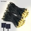 Dây đèn Led trang trí năng lượng mặt trời đèn sân vườn bọc nhựa chống nước 100 LED/12m