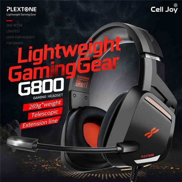 Tai nghe chụp tai Gaming PLEXTONE G800 có Mic chuyên game cho Mobile/ PC/ PlayStation/ Xbox/ Nitendo Switch