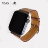 Dây da Charles Barenia cho Apple Watch size nam (42/44/45mm) - Adapter màu bạc