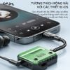 Cáp chuyển đổi Lightning PLEXTONE GS1-iP chia cổng tai nghe 3.5mm sạc nhanh 30W
