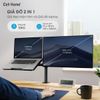 Giá treo màn hình kèm giá đỡ laptop 2 in 1 có thể xoay chỉnh linh hoạt