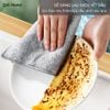Pack 5 khăn lau bếp đa năng sợi than tre 2 lớp siêu thấm hút chống bám dầu mỡ