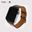 Dây da Charles Nappa Chocolate cho Apple Watch size nữ (38/40/41mm) - Adapter màu bạc